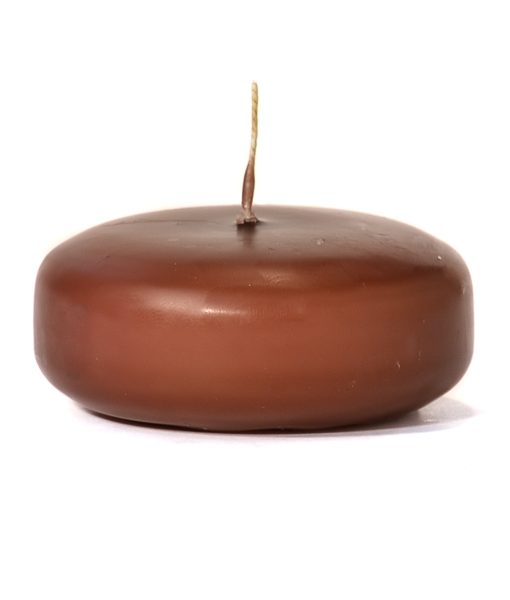 Brown Floating Candles Large Disk Online Bulk Floaters Brown Floating Candles Large Disk