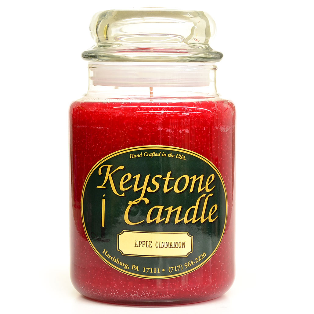 26 oz Apple Cinnamon Jar Candles - CandlesWholesalers