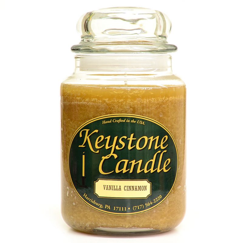 26 oz Vanilla Cinnamon Jar Candles CandlesWholesalers